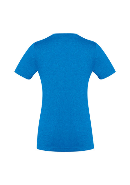 Biz Collection Womens Aero Short Sleeve Tee - Cyan