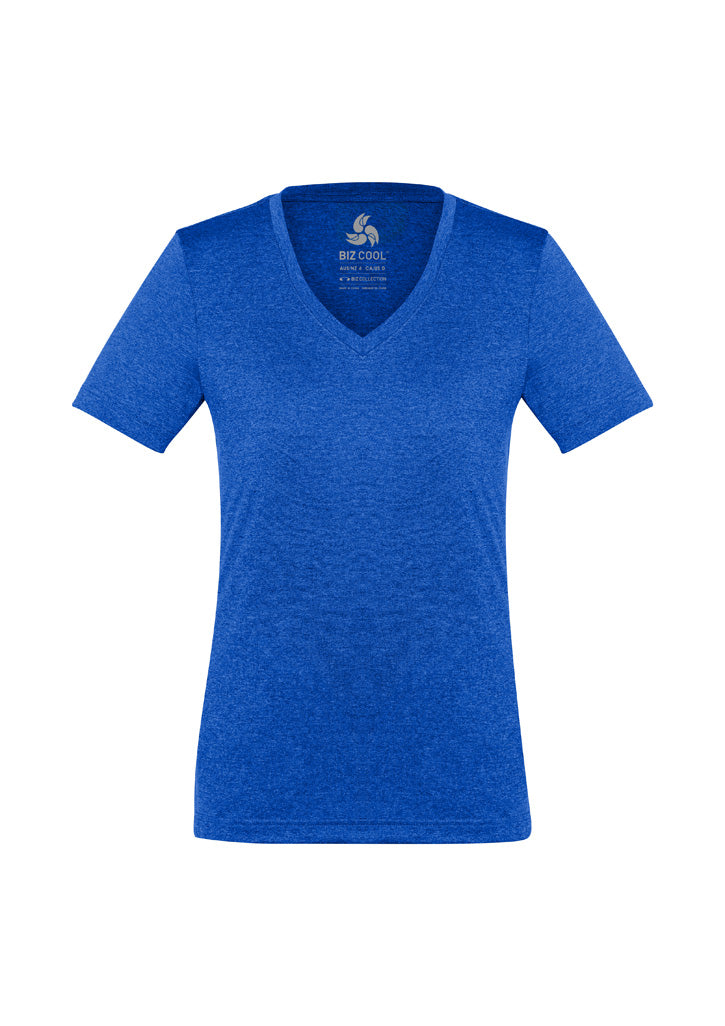 Biz Collection Womens Aero Short Sleeve Tee - Electric Blue