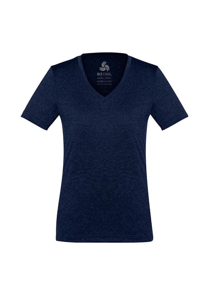 Biz Collection Womens Aero Short Sleeve Tee - Navy