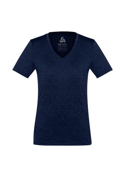 Biz Collection Womens Aero Short Sleeve Tee - Navy