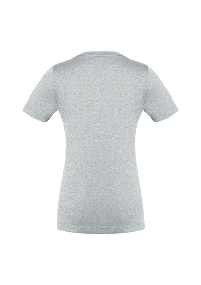 Biz Collection Womens Aero Short Sleeve Tee - Silver