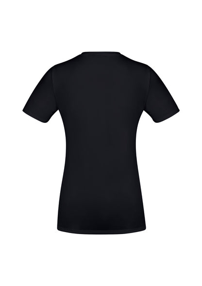 Biz Collection Womens Aero Short Sleeve Tee - Solid Black