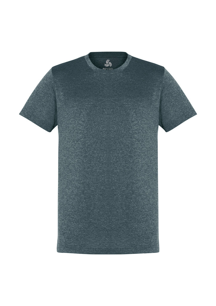Biz Collection Mens Aero Short Sleeve Tee - Charcoal