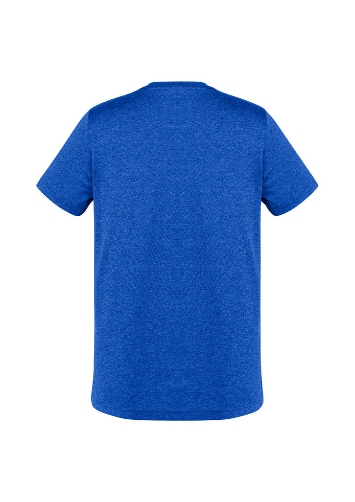 Biz Collection Mens Aero Short Sleeve Tee - Electric Blue