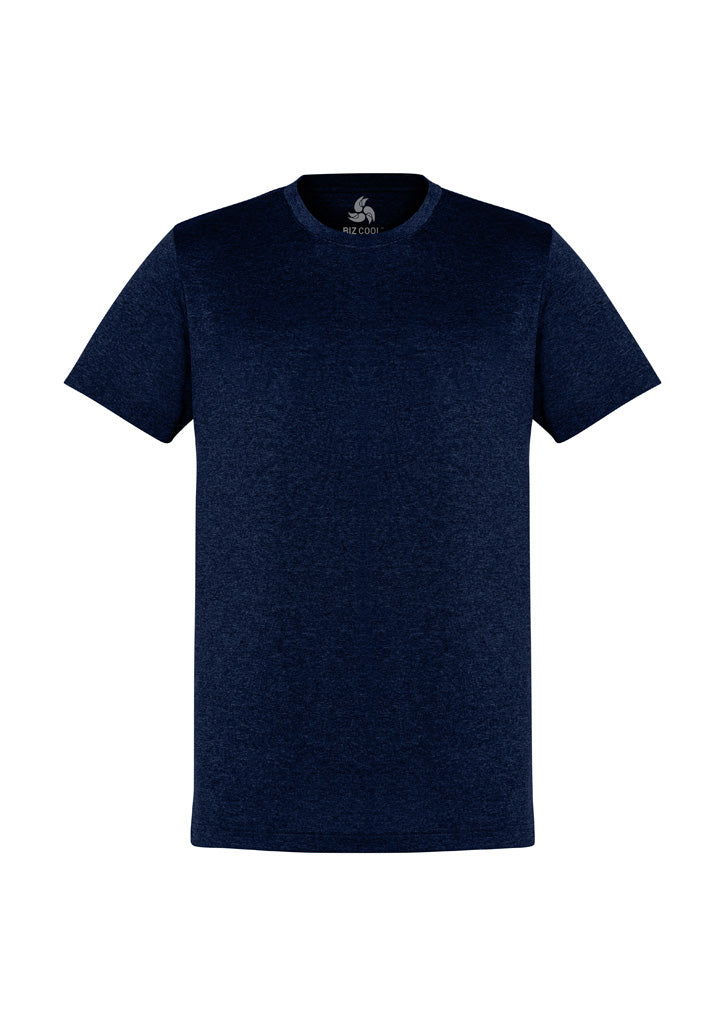 Biz Collection Mens Aero Short Sleeve Tee - Navy