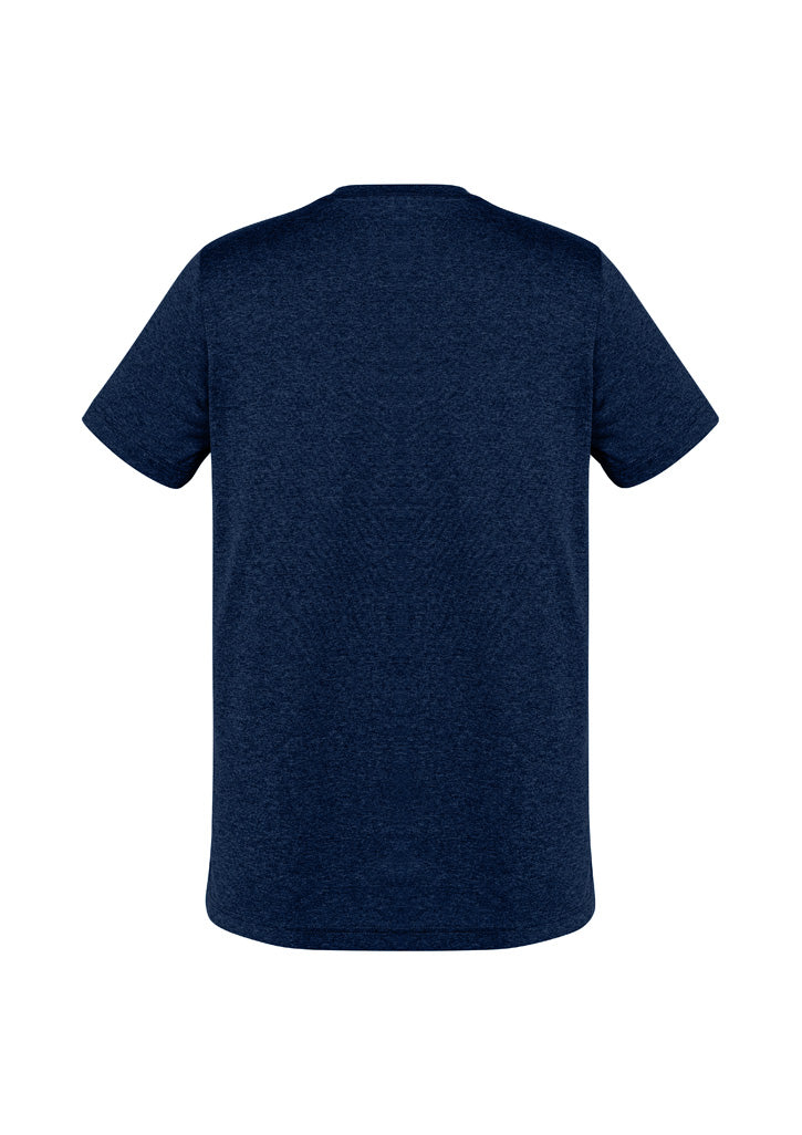 Biz Collection Mens Aero Short Sleeve Tee - Navy