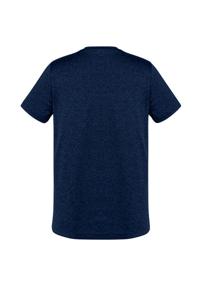 Biz Collection Mens Aero Short Sleeve Tee - Navy