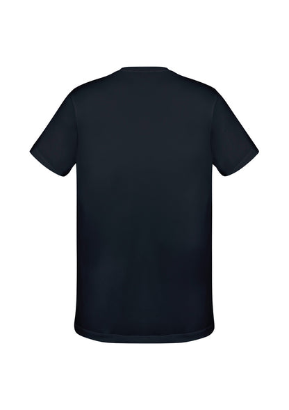 Biz Collection Mens Aero Short Sleeve Tee - Solid Black