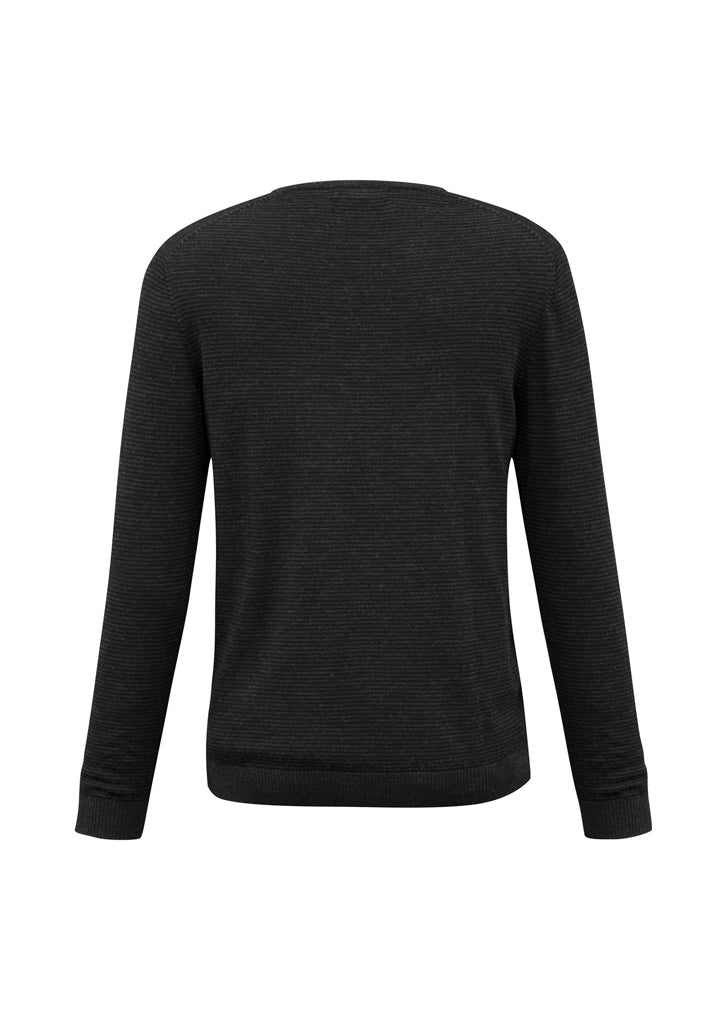 Biz Collection Mens Origin Merino Pullover - Black/Charcoal