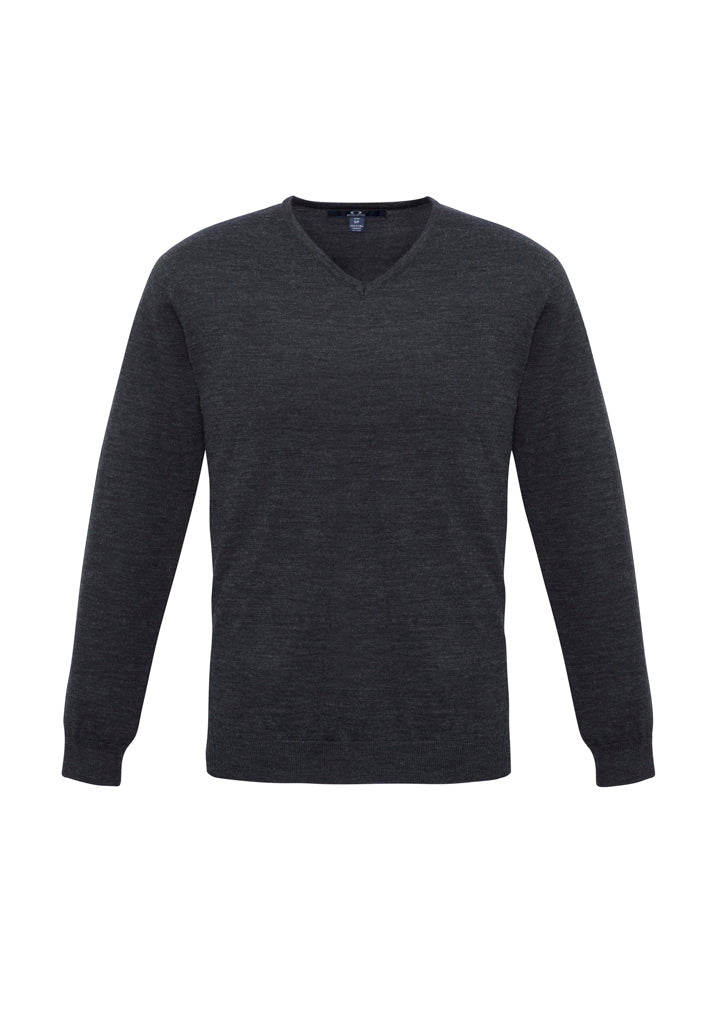 Biz Collection Mens Milano Pullover - Charcoal