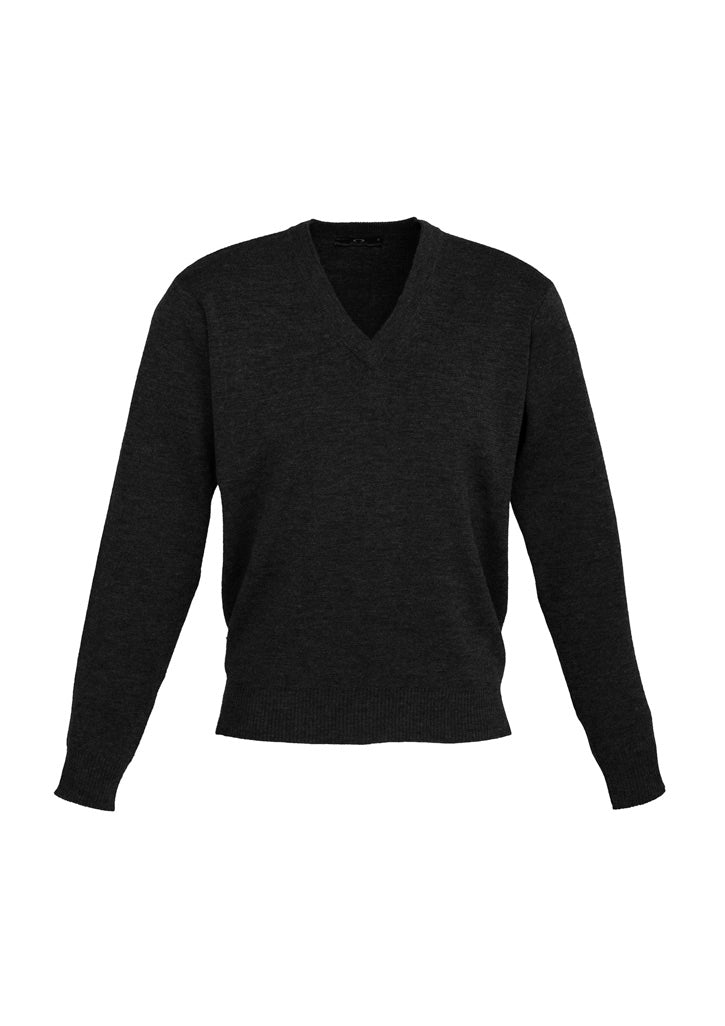 Biz Collection Mens Woolmix Knit Pullover - Black