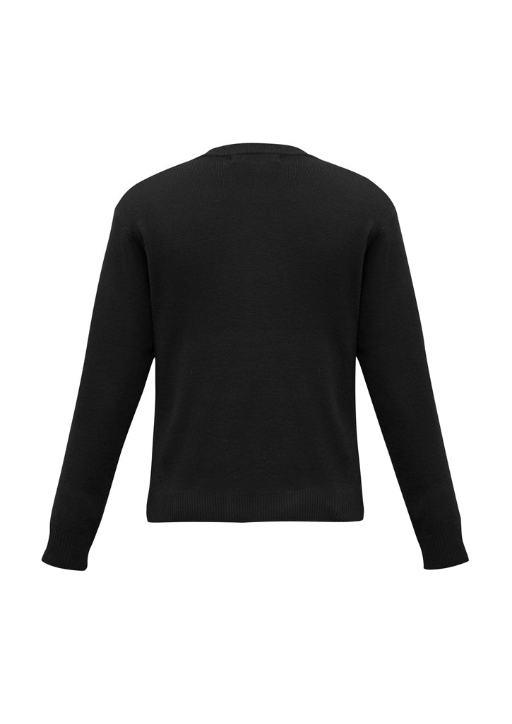 Biz Collection Mens Woolmix Knit Pullover - Black