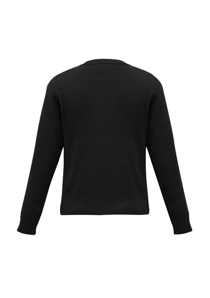 Biz Collection Mens Woolmix Knit Pullover - Black