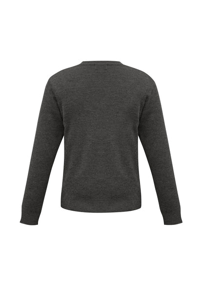 Biz Collection Mens Woolmix Knit Pullover - Charcoal