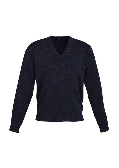 Biz Collection Mens Woolmix Knit Pullover - Navy