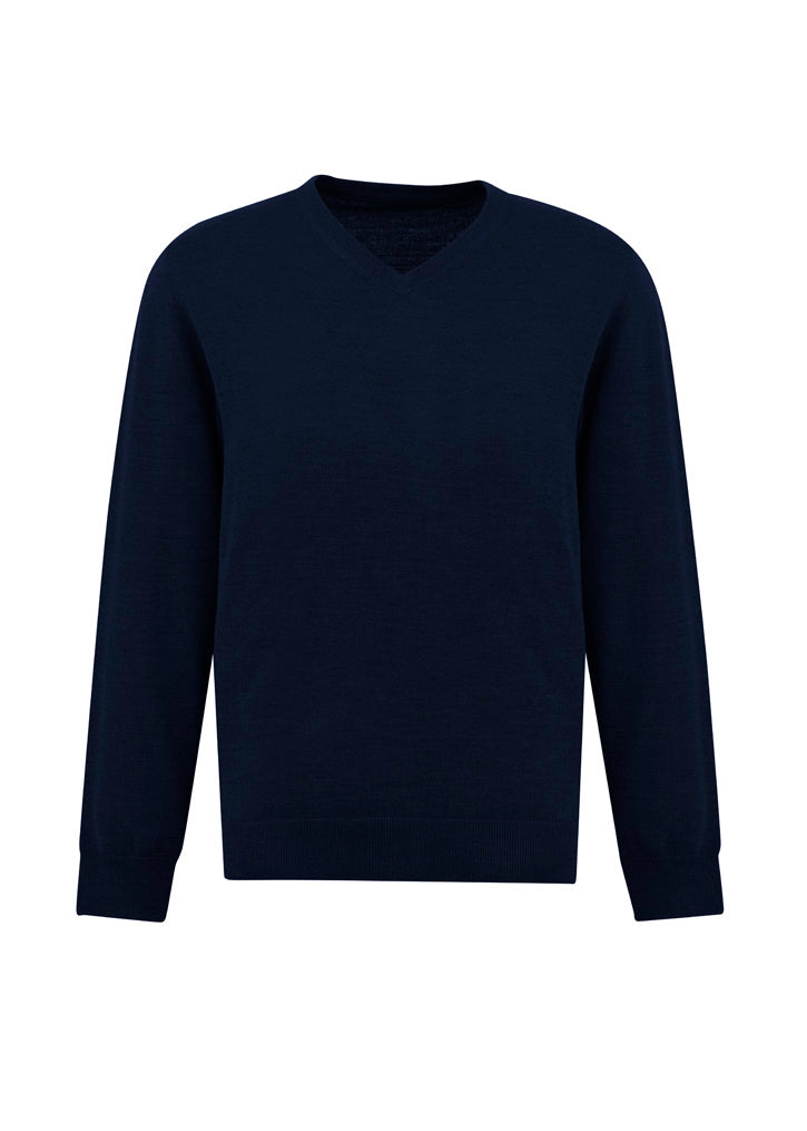 Biz Collection Mens Roma Knit Pullover - Navy