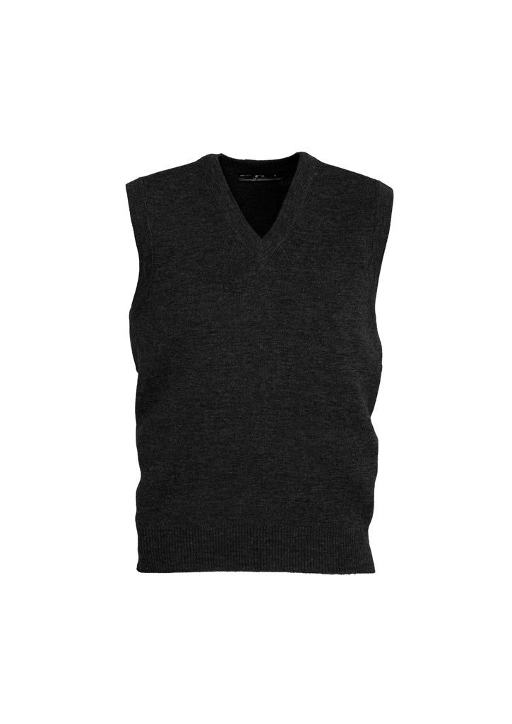 Biz Collection Mens Woolmix Knit Vest - Black