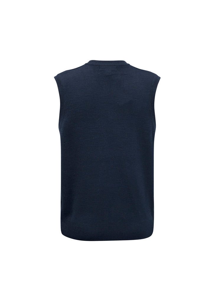 Biz Collection Mens Woolmix Knit Vest - Navy