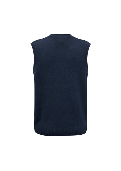 Biz Collection Mens Woolmix Knit Vest - Navy