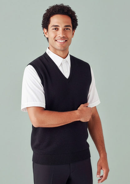 Biz Collection Mens Milano Vest - Black