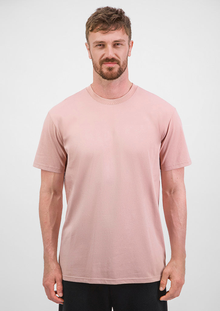 Good Mates Mens Everyday Short Sleeve Tee - Washed Pink