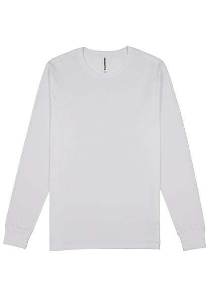 Good Mates Mens Basis Long Sleeve Tee - White