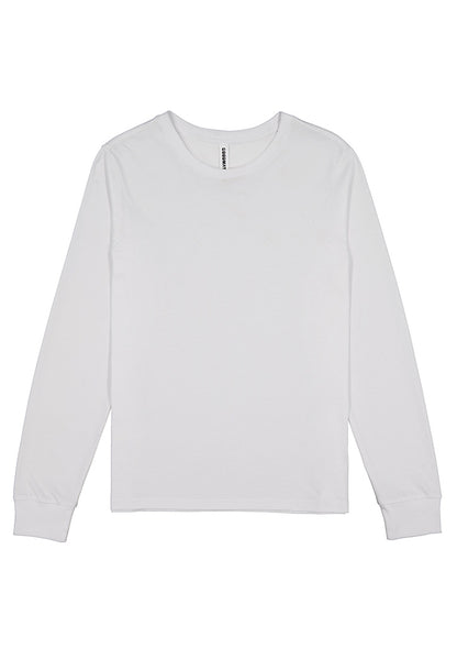Good Mates Womens Basis Long Sleeve Tee - White