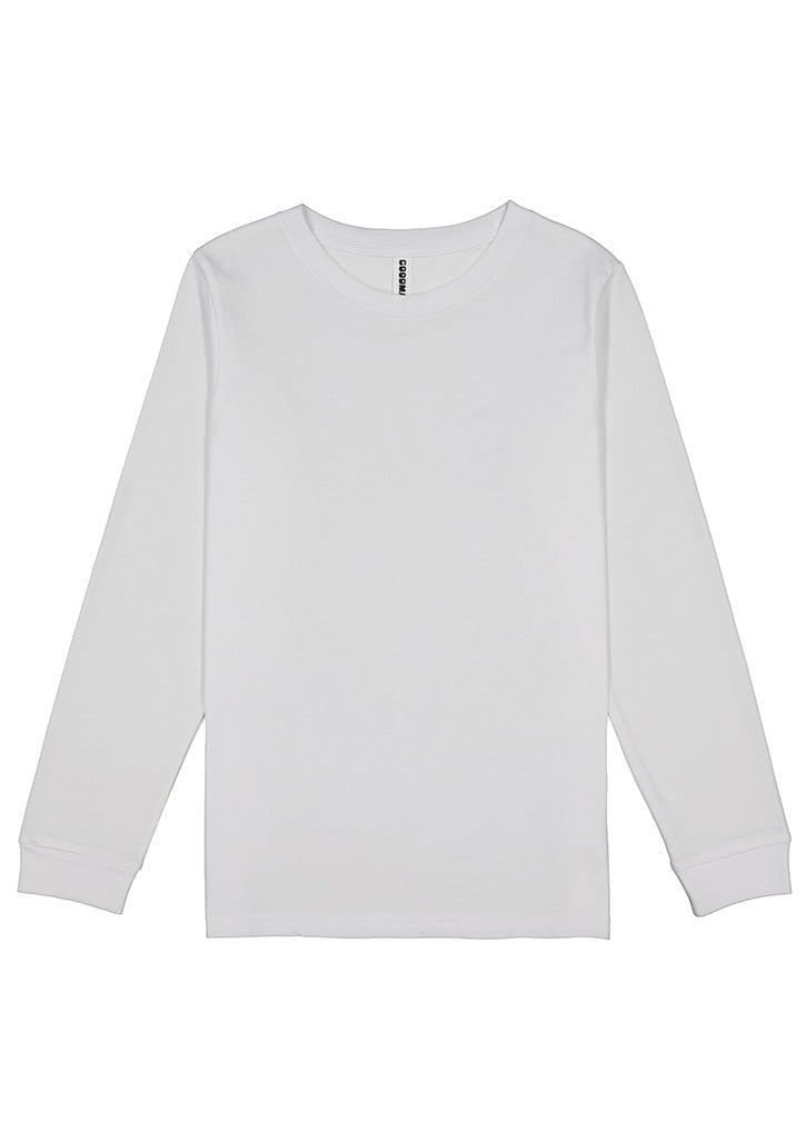 Good Mates Youth Basis Long Sleeve Tee - White