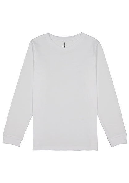 Good Mates Youth Basis Long Sleeve Tee - White