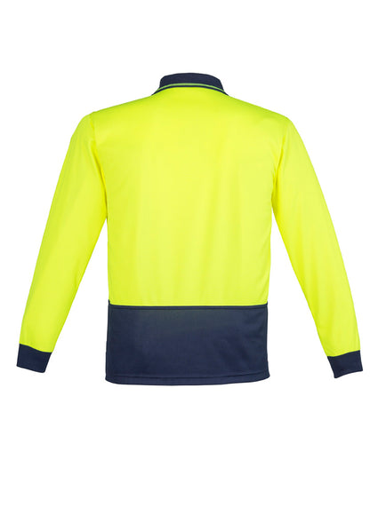 Unisex Hi Vis Basic Long Sleeve Polo