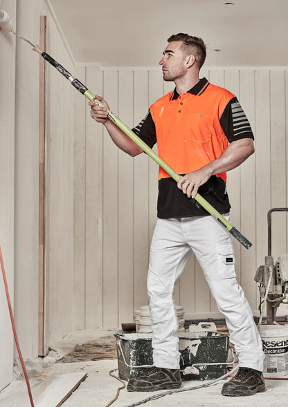 Mens Hi Vis Zone Short Sleeve Polo ZH236