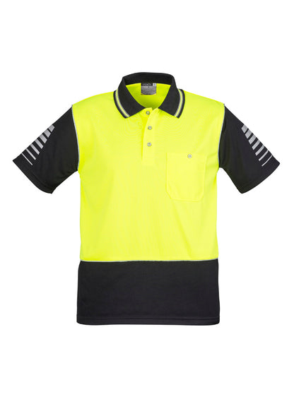 Mens Hi Vis Zone Short Sleeve Polo ZH236