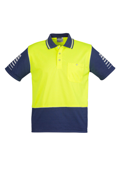 Mens Hi Vis Zone Short Sleeve Polo ZH236