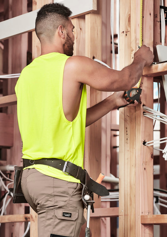 Mens Hi Vis Sleeveless Tee ZH297