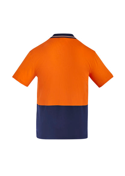Mens Hi Vis Cotton Short Sleeve Polo ZH435