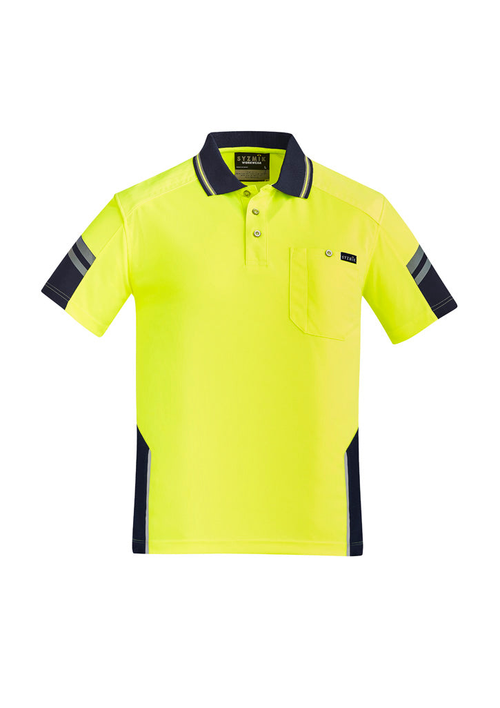 Mens Hi Vis Reinforced Squad Short Sleeve Polo ZH465