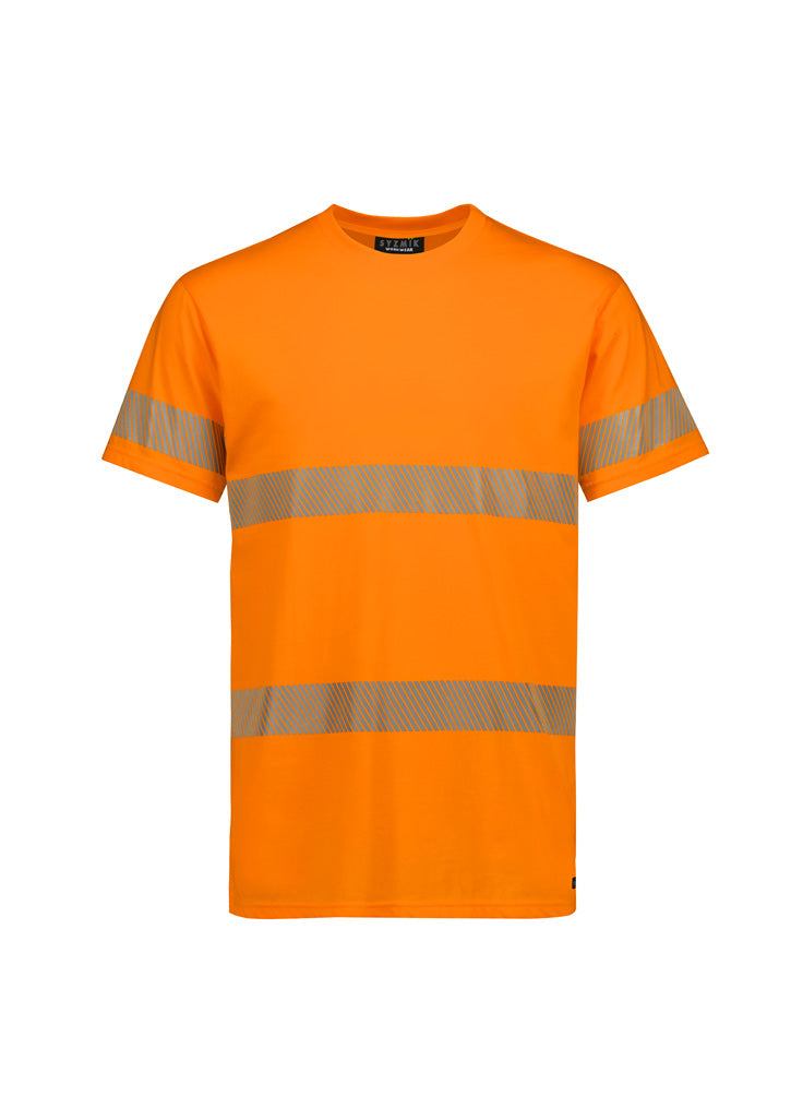 Mens Hi Vis Segmented Tape Cotton Tee Shirt ZH510