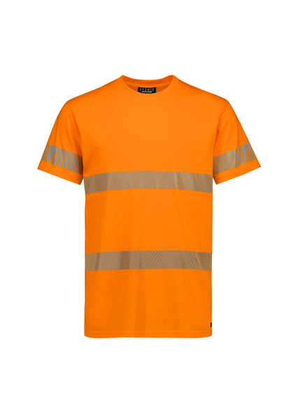 Mens Hi Vis Segmented Tape Cotton Tee Shirt ZH510