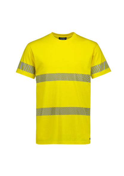 Mens Hi Vis Segmented Tape Cotton Tee Shirt ZH510