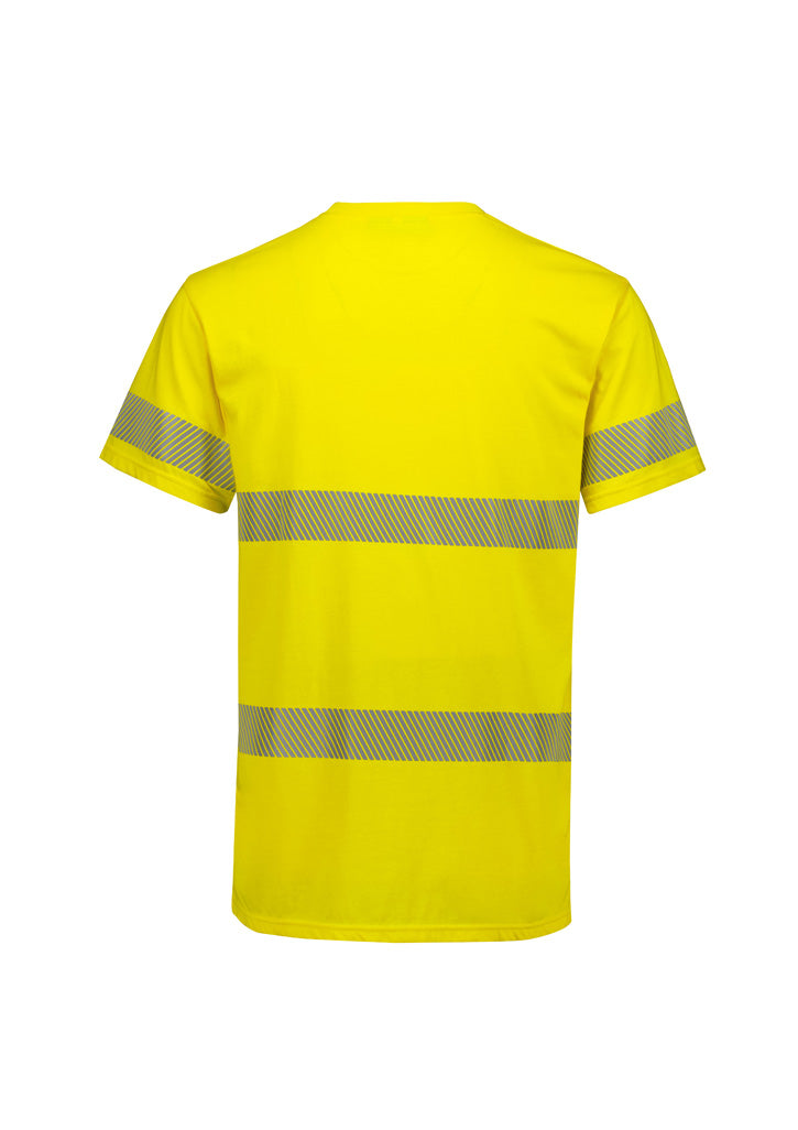 Mens Hi Vis Segmented Tape Cotton Tee Shirt ZH510