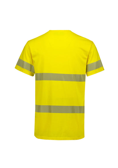 Mens Hi Vis Segmented Tape Cotton Tee Shirt ZH510