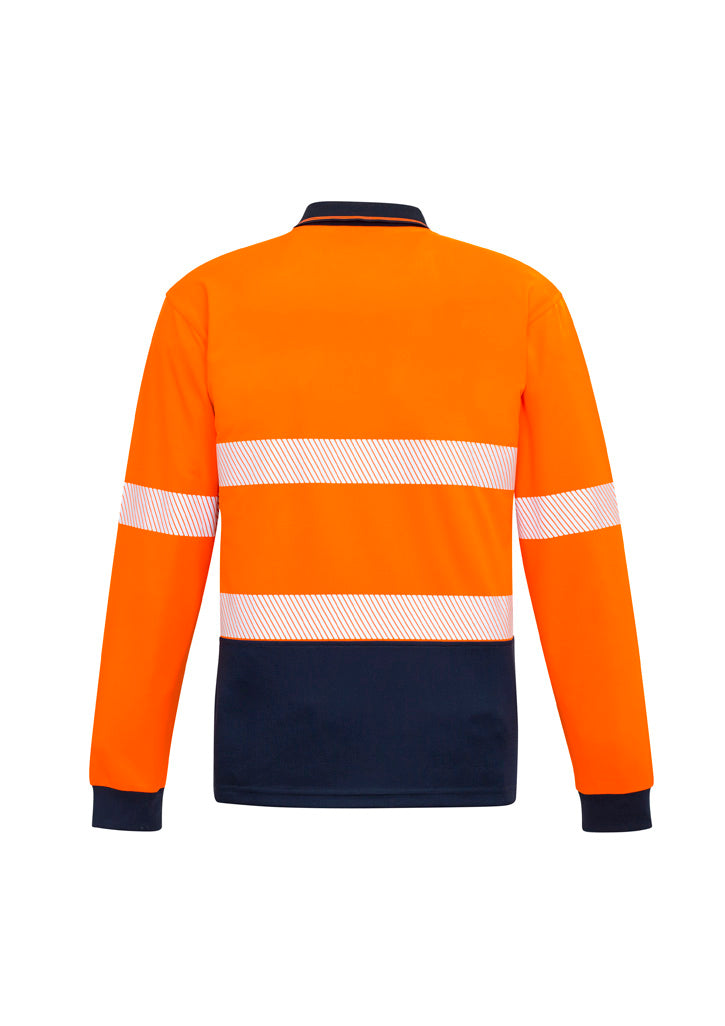 Unisex Hi Vis Segmented Tape Long Sleeve Polo ZH530