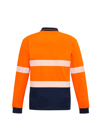 Unisex Hi Vis Segmented Tape Long Sleeve Polo ZH530