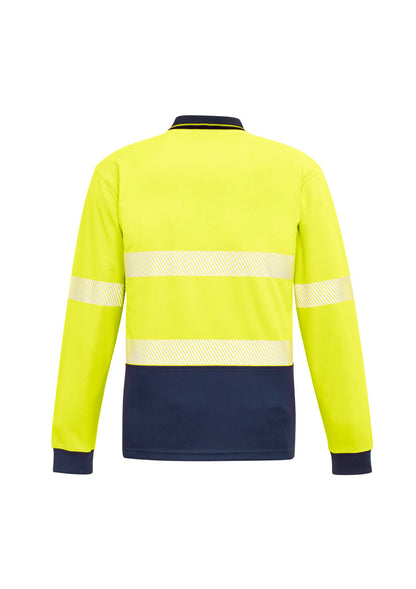 Unisex Hi Vis Segmented Tape Long Sleeve Polo ZH530