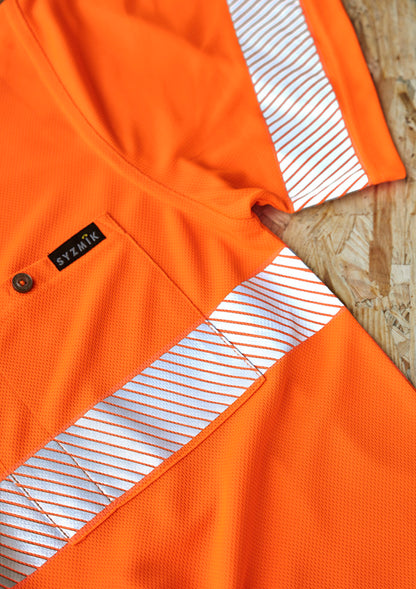 Unisex Hi Vis Segmented Tape Short Sleeve Polo ZH535