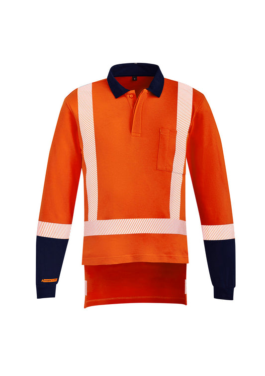 Mens Orange Flame TTMC-W23 X Back Taped Polo ZH670