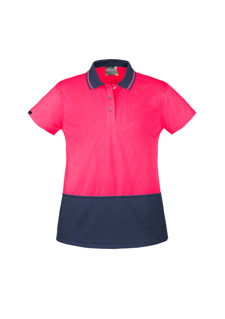 Womens Hi Vis Basic Short Sleeve Polo ZH731