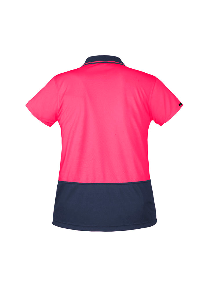 Womens Hi Vis Basic Short Sleeve Polo ZH731