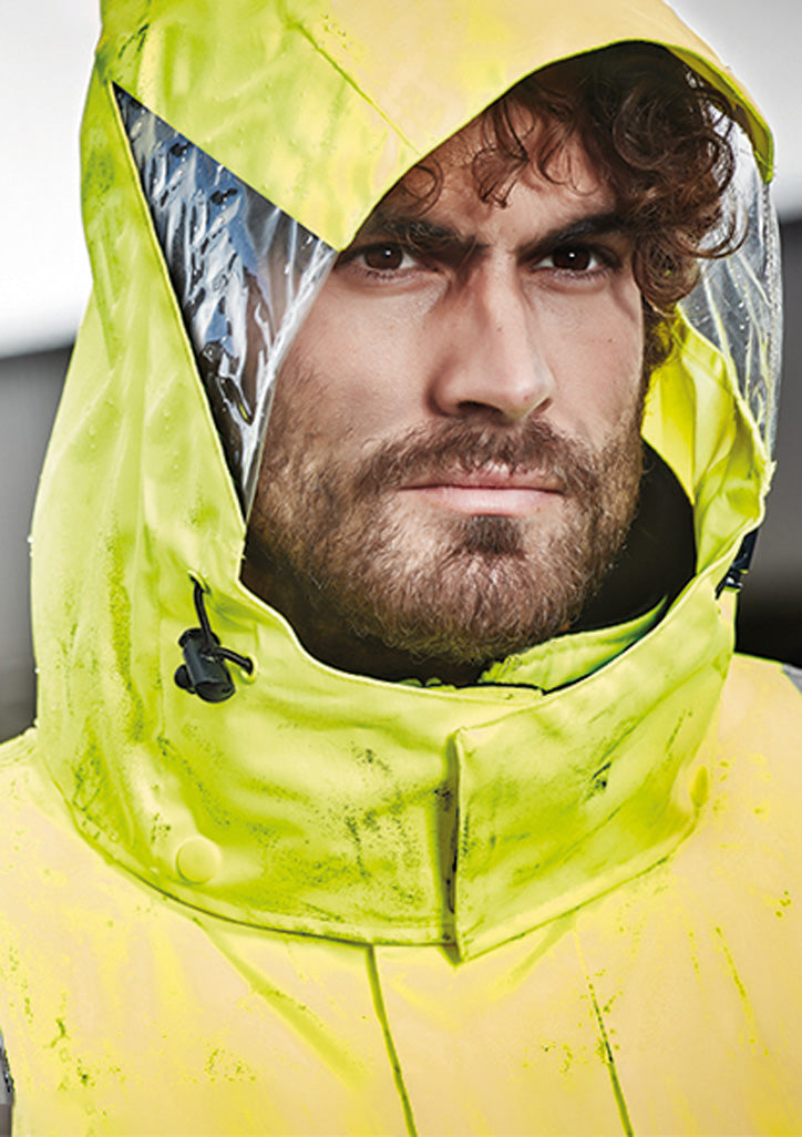 Mens Hi Vis 4 In 1 Waterproof Jacket ZJ532