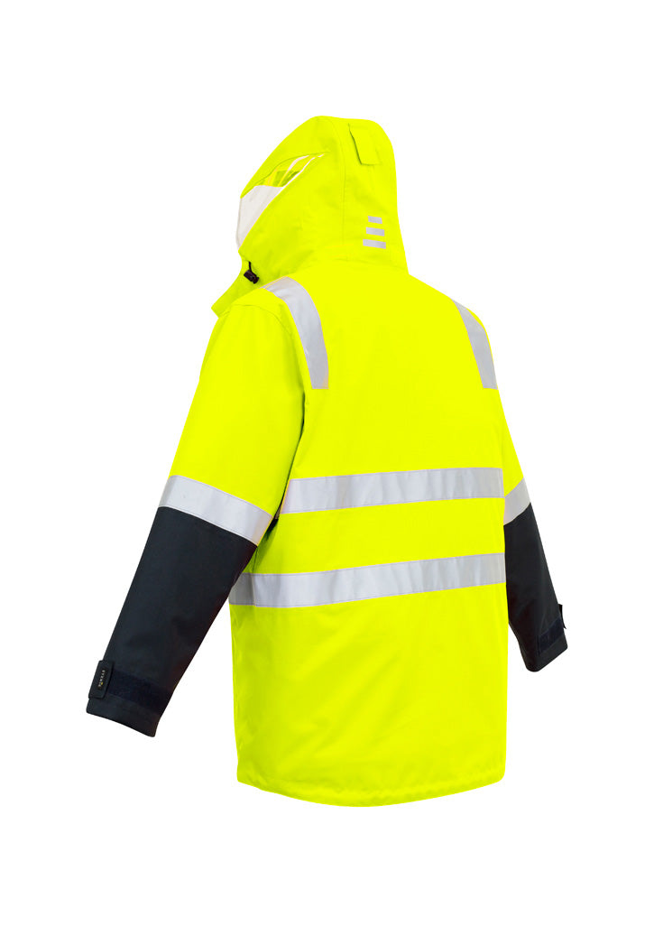 Mens Hi Vis 4 In 1 Waterproof Jacket ZJ532